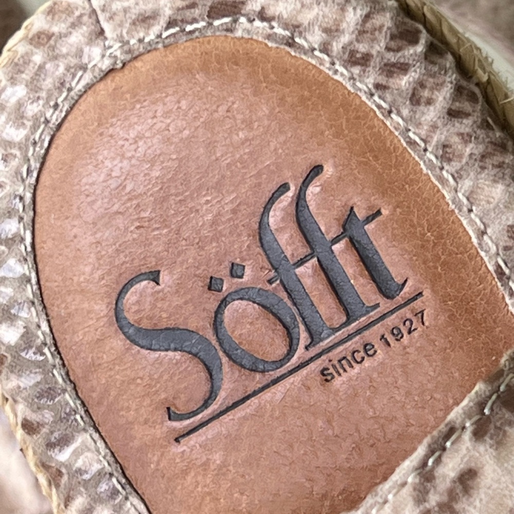 Sofft brand Inez Espadrille Wedge Espadrille Snake Print Sandals Size 11 - Picture 9 of 15